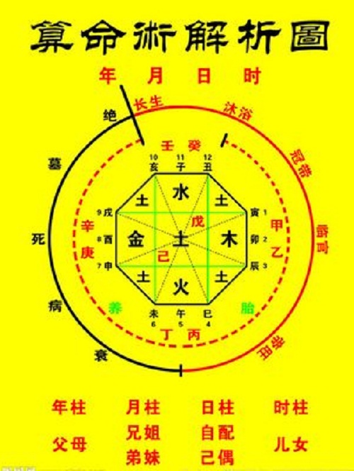 四柱八字宮位論命法