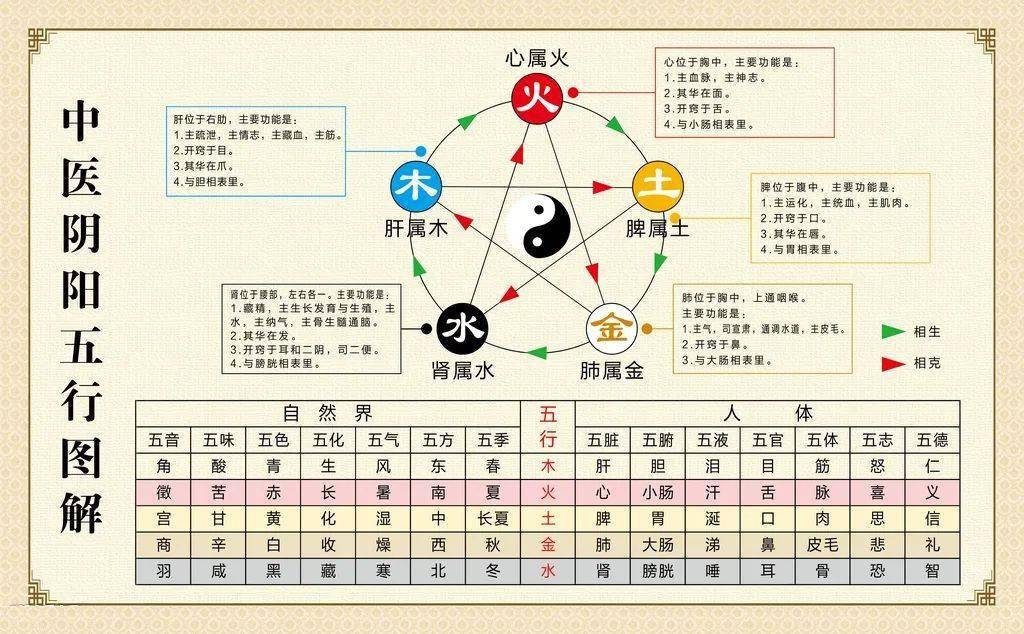 雙色球五行號碼相克表_金和水相生還是相克_五行相生相克表