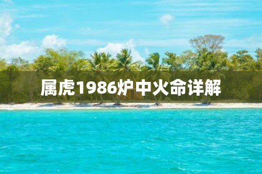 屬虎1986爐中火命詳解