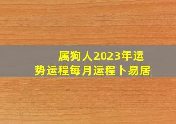 屬狗人2023年運勢運程每月運程蔔易居