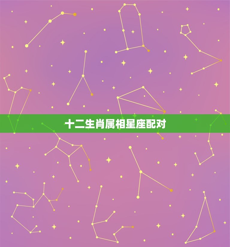 十二生肖屬相星座配對，星座、生肖配對