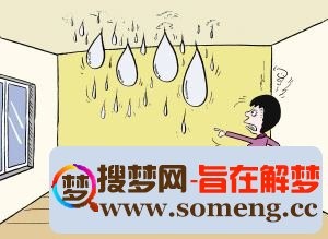 女人夢見大雨房頂漏水